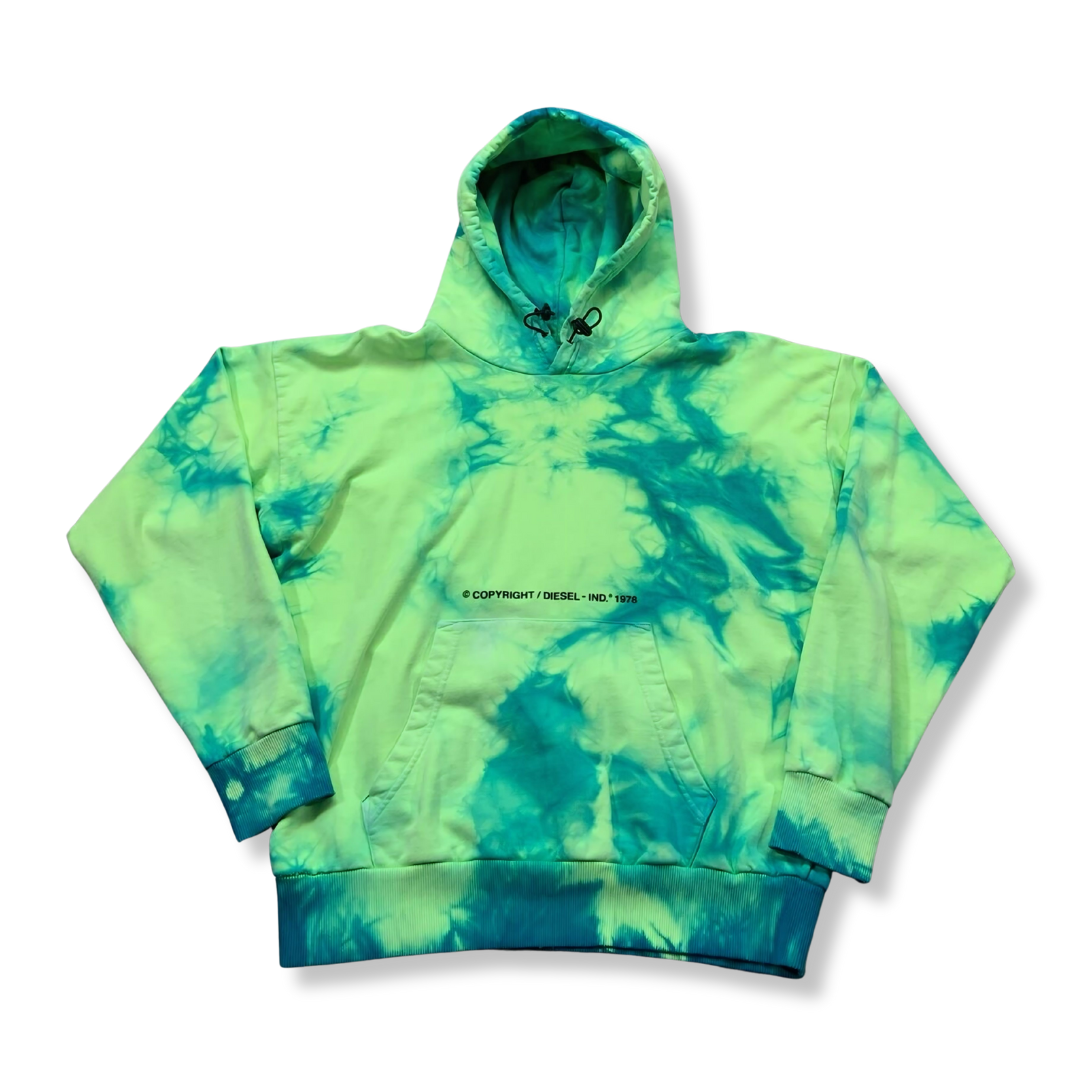 DIESEL | Copyright Green Tye Dye Hoodie (L) - VOODEED.com / VOO•DEED