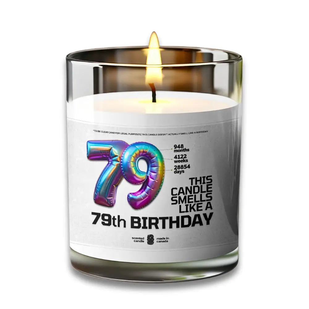 79th BIRTHDAY Candle - VOODEED.com / VOO•DEED