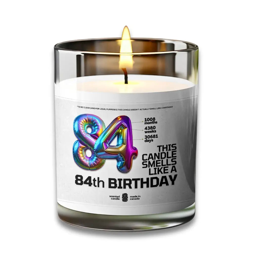 84th BIRTHDAY Candle - VOODEED.com / VOO•DEED