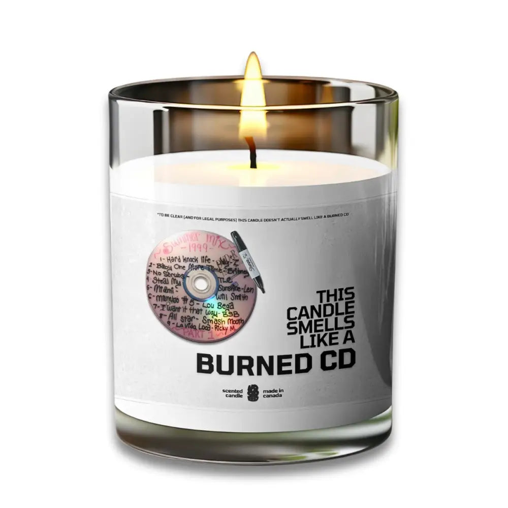 BURNED CD Candle - VOODEED.com / VOO•DEED