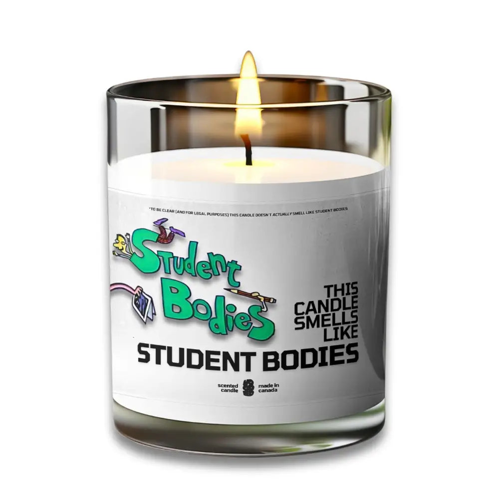 This Candle Smells Like STUDENT BODIES - VOODEED.com / VOO•DEED