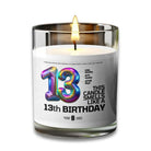 13 Birthday Candle 13 Year Old Birthday Gift Candle Voodeed