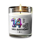 14 Birthday Candle 14 Year Old Birthday Gift Candle Voodeed