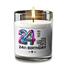 24 Birthday Candle 24 Years Old Birthday Gift Candle Voodeed