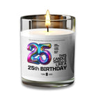 25 Birthday Candle 25 Years Old Birthday Gift Candle Voodeed