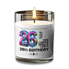 26 Birthday Candle 26 Years Old Birthday Gift Voodeed Candle