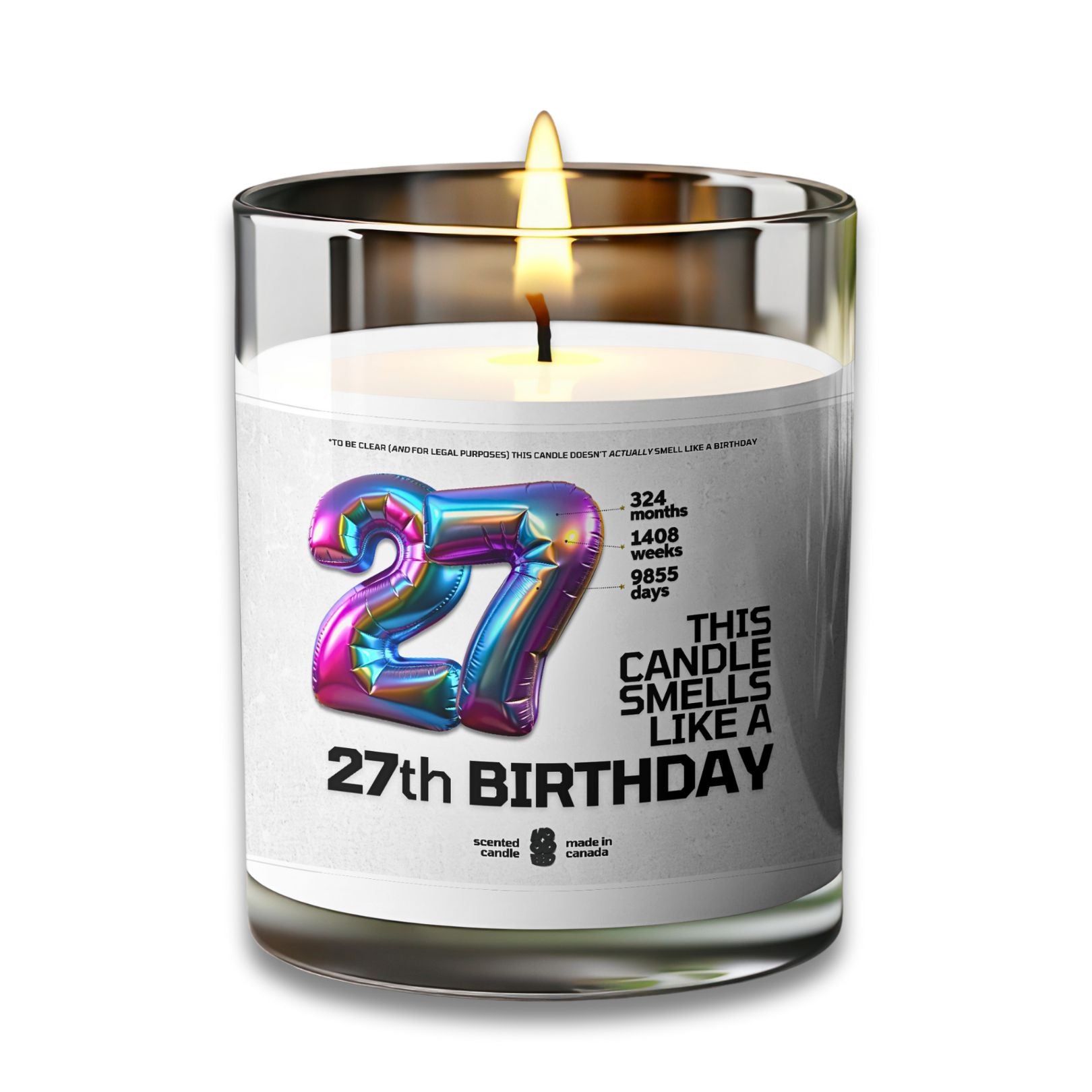 27 Birthday Candle 27th Birthday VOODEED