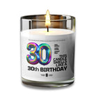 30 Birthday Candle 30 Years Old Birthday Gift Candle Voodeed