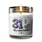 31 Birthday Candle 31 Years Old Birthday Gift Candle Voodeed