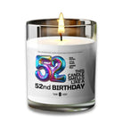 52 Birthday 52 Years Old Birthday Gift Candle Voodeed