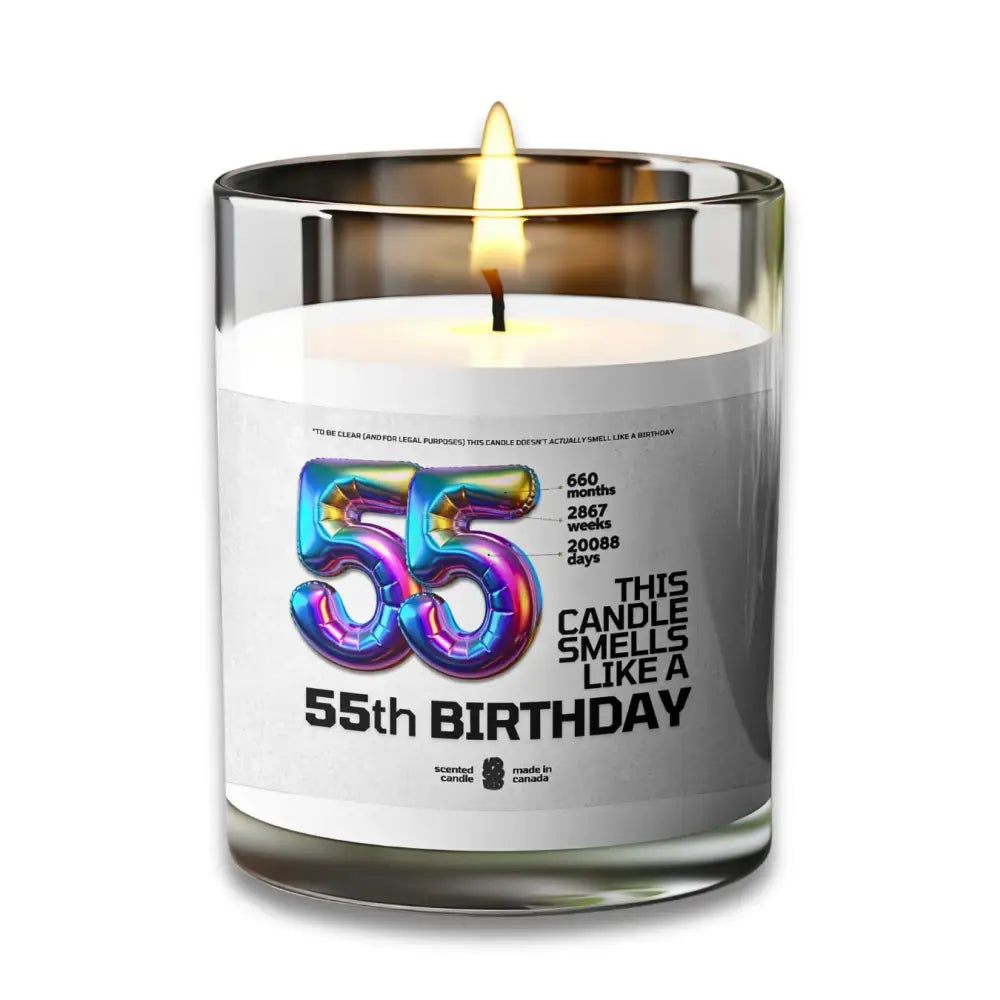 55 Birthday Candle 55 Year Old Birthday Gift Voodeed