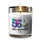 56th BIRTHDAY Candle - VOODEED.com / VOO•DEED