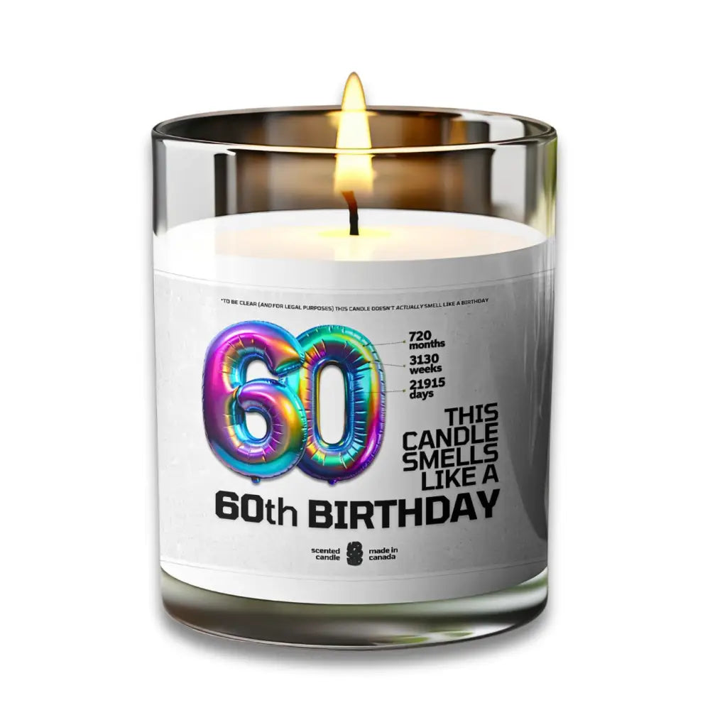 60th BIRTHDAY Candle - VOODEED.com / VOO•DEED