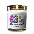 63rd BIRTHDAY Candle - VOODEED.com / VOO•DEED