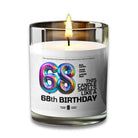 68th BIRTHDAY Candle - VOODEED.com / VOO•DEED