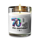 70th BIRTHDAY Candle - VOODEED.com / VOO•DEED
