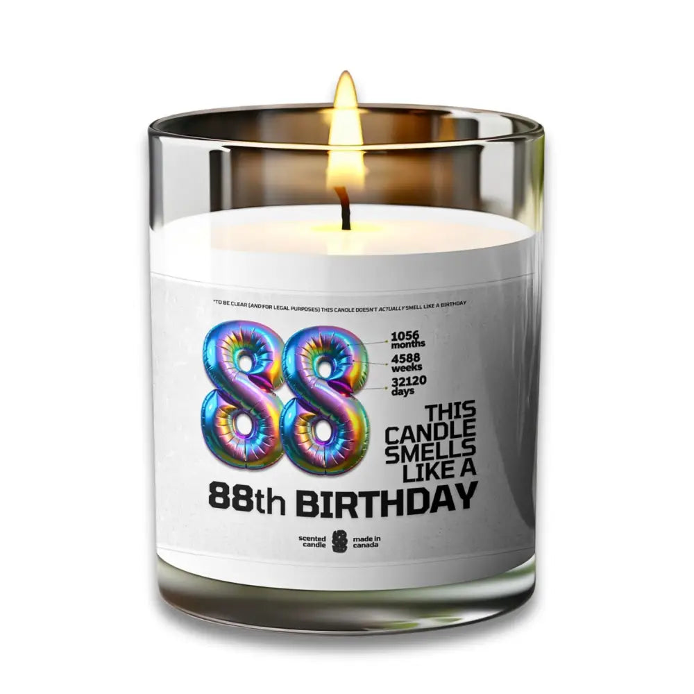 88th BIRTHDAY Candle - VOODEED.com / VOO•DEED