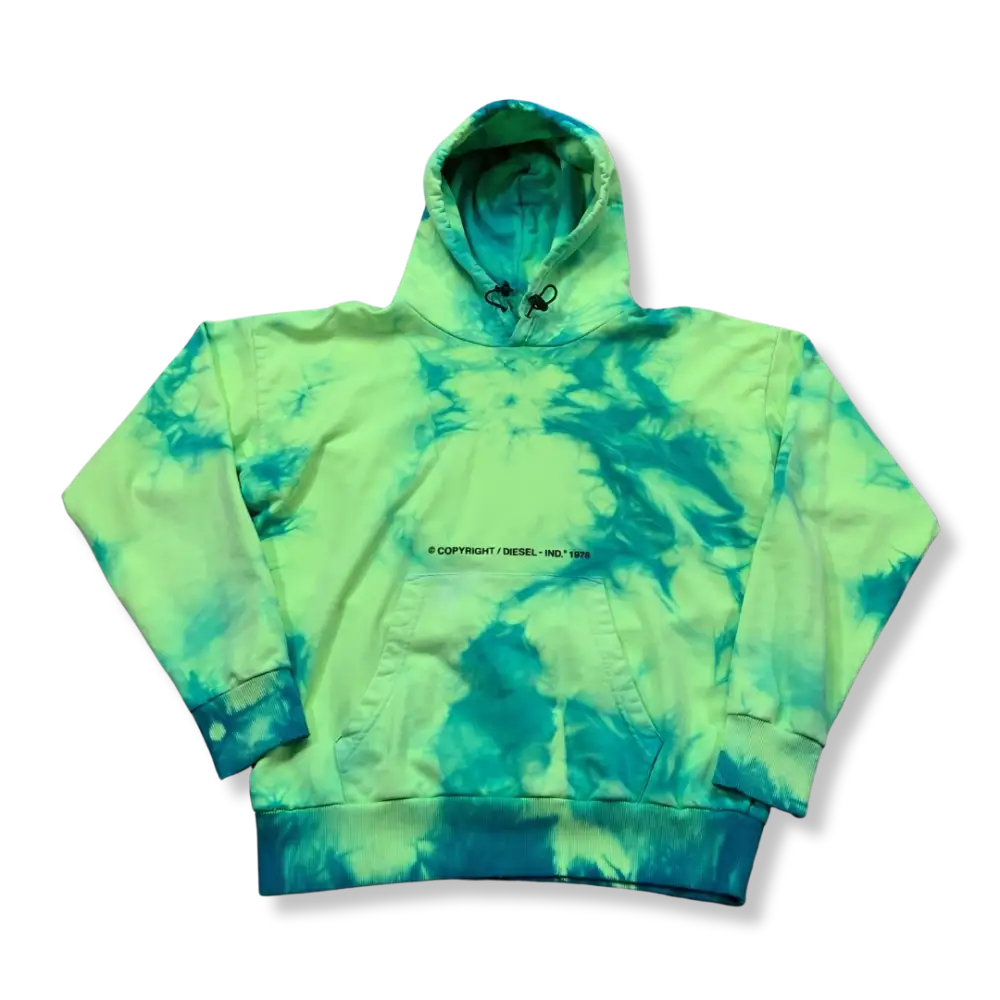 DIESEL | Copyright Green Tye Dye Hoodie (L) - VOODEED.com / VOO•DEED