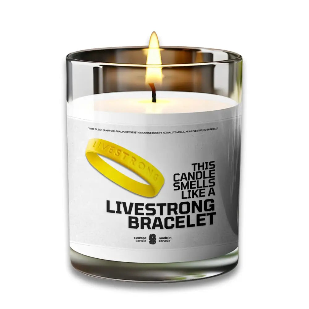 LIVESTRONG BRACELET Candle - VOODEED.com / VOO•DEED